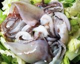 簡単！キャベツのシーフードトマトパスタ作り方4写真