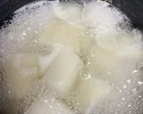 大根と豚ミンチの餡かけ作り方4写真