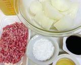 大根と豚ミンチの餡かけ作り方5写真