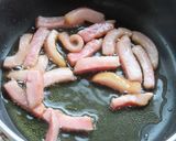 桜えびとほうれん草とベーコンの油系パスタ作り方6写真