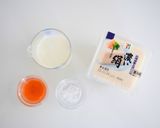 ミルク×ラー油とろとろ豆腐作り方1写真