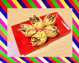 韓国家庭料理☆유부밥ユブパプ☆鶏卵 椎茸作り方8写真