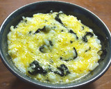 鮒寿司（鮒ずし）の飯（イイ）で卵かけご飯作り方3写真