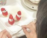 簡単！レンチン！クリスマスデコケーキ！作り方5写真