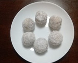 里芋と豆腐の団子を和風のおだしで作り方3写真