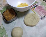 皆、大好きベーコンcheeseナン朝食♪作り方4写真