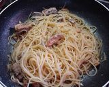 激ウマ簡単★サバ水煮缶でケチャップパスタ作り方3写真