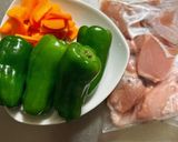 ピーマンをおいしく！鶏モモ甘辛煮作り方1写真