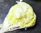手を汚さずに白菜の水切りを簡単にする方法作り方6写真