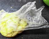 手を汚さずに白菜の水切りを簡単にする方法作り方7写真