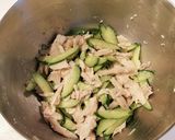 鶏ハムときゅうりの和えもの QC作り方2写真