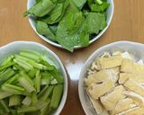 小松菜京あげ炒め作り方1写真