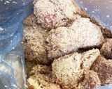 オートミール粉とパン粉のザクザクチキン作り方3写真