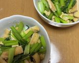 小松菜京あげ炒め作り方5写真