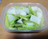 サバ缶の汁でスープ作り方5写真