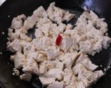 朝昼夕♪ご飯の供♪セロリ煎豆腐のふりかけ作り方4写真