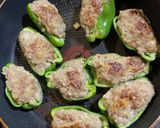 肉汁たっぷり〜ピーマンの肉詰め♪作り方5写真