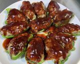 肉汁たっぷり〜ピーマンの肉詰め♪作り方7写真
