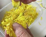 食用菊と金時草のおしたし作り方2写真