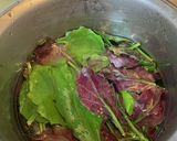食用菊と金時草のおしたし作り方10写真