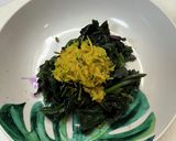 食用菊と金時草のおしたし作り方16写真