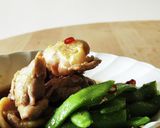 スナップエンドウ丼★ランチ★塾ご飯★昼飯作り方1写真