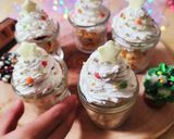 簡単♪ミニホワイトツリーパフェ作り方1写真