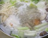 自家製柚子ポン酢で作る牡蠣と鶏肉鍋作り方3写真