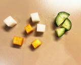 梨と柿のサラダ作り方1写真