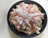 月見で食べる〜豚きのこキャベツ蒸し作り方2写真