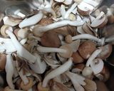 鶏のディアボラ風キノコのクリームソース作り方2写真