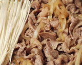 すき焼き弁当☆牛肉とえのき☆おにぎり作り方3写真
