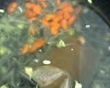 モリンガ、豆腐、卵、ワカメの味噌汁作り方3写真