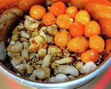 鶏モツの甘辛煮。作り方5写真