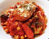 超簡単！ショートパスタのトマト煮込み！作り方12写真
