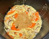 なめたけの炊き込みご飯作り方4写真