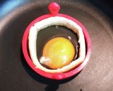 ボリュームupな目玉焼き♪パン耳活用作り方2写真