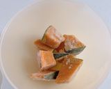 レンジでかぼちゃの煮物#離乳食#幼児食作り方1写真
