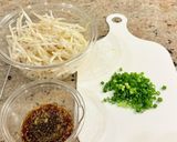 【楽めし】ひき肉もやし作り方1写真