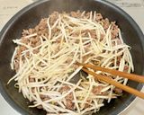 【楽めし】ひき肉もやし作り方3写真
