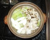 【ひとり鍋】鶏肉と白菜の塩麹土鍋作り方5写真