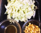 給食の「キャベツとコーンのサラダ」♡5分作り方1写真