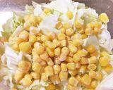 給食の「キャベツとコーンのサラダ」♡5分作り方2写真