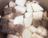 給食の「鶏肉と大根のべっこう煮」♡染みる作り方3写真