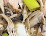 手軽に！鯖缶と舞茸と長ねぎのアヒージョ作り方7写真