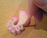 かまぼこの飾り切り（くじゃく）　作り方3写真