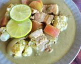 豚肉とカリフラワーとリンゴのハーブカレー作り方7写真