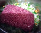 しいたけ入り。ミートソース作り方3写真
