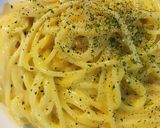 カルボナーラ風チーズフォンデュのパスタ作り方3写真