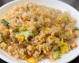 お店っぽい味！鮭とレタスのチャーハン作り方5写真